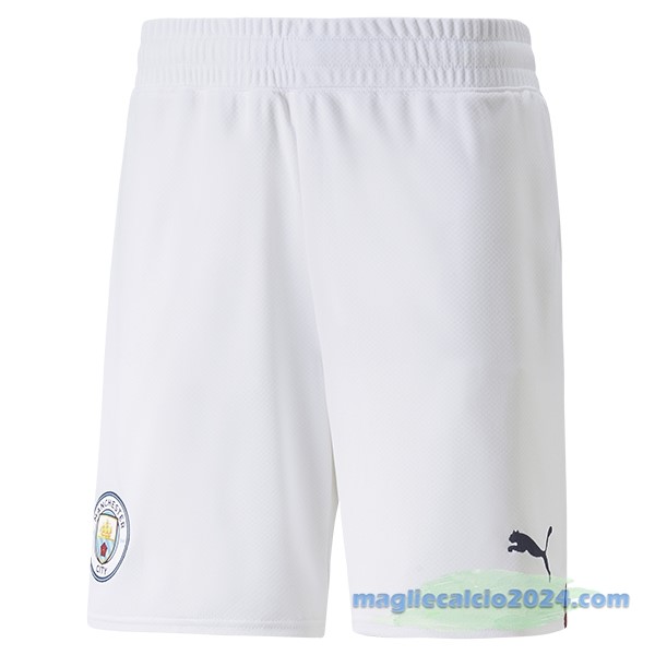 Prima Pantaloni Manchester City 2022 2023 Bianco Poco Prezzo
