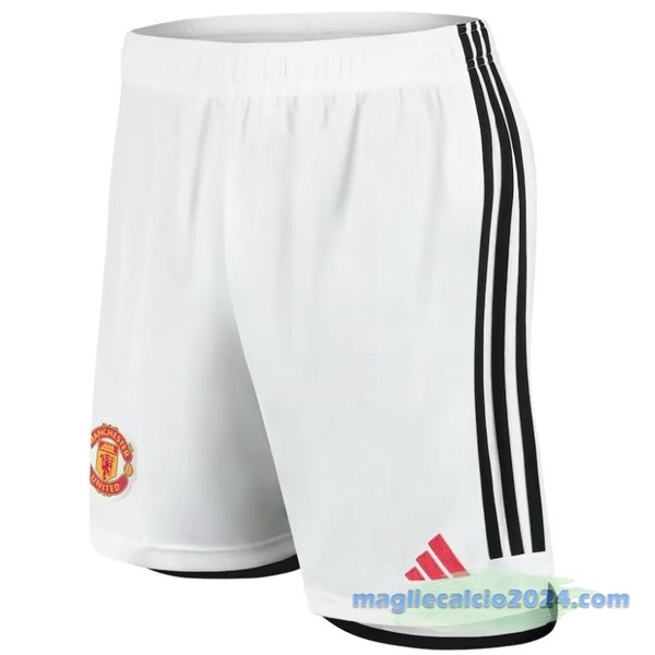 Prima Pantaloni Manchester United 2023 2024 Bianco Poco Prezzo