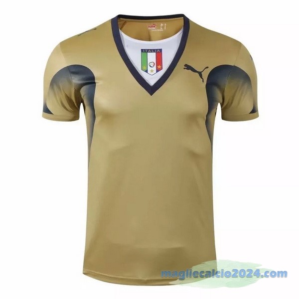 Prima Portiere Maglia Italy Retro 2006 Giallo Poco Prezzo