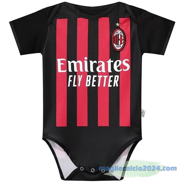 Prima Tutine Bambino AC Milan 2022 2023 Rosso Nero Poco Prezzo