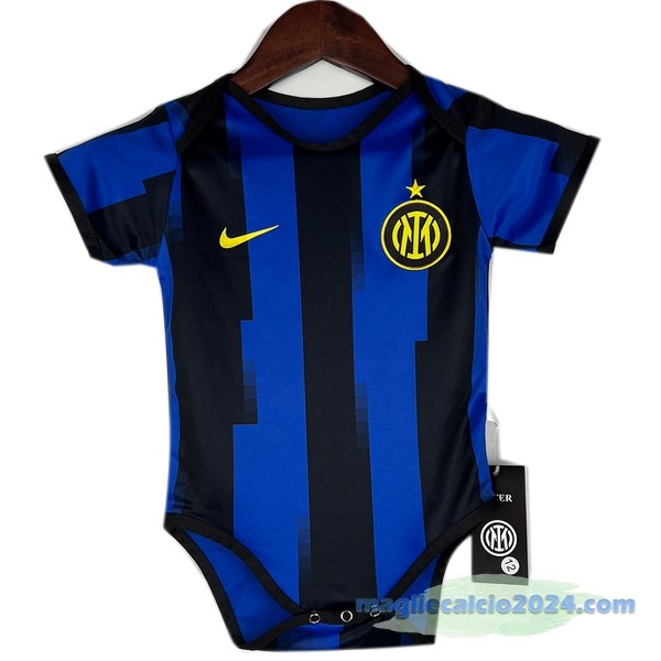 Prima Tutine Bambino Inter Milán 2023 2024 Azul Nero Poco Prezzo