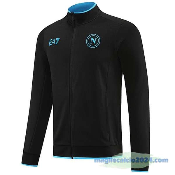 Ropa Deportiva Con Cremallera Larga Napoli 2023 2024 Nero Poco Prezzo