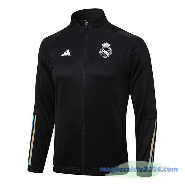 Ropa Deportiva Con Cremallera Larga Real Madrid 2023 2024 Nero Poco Prezzo