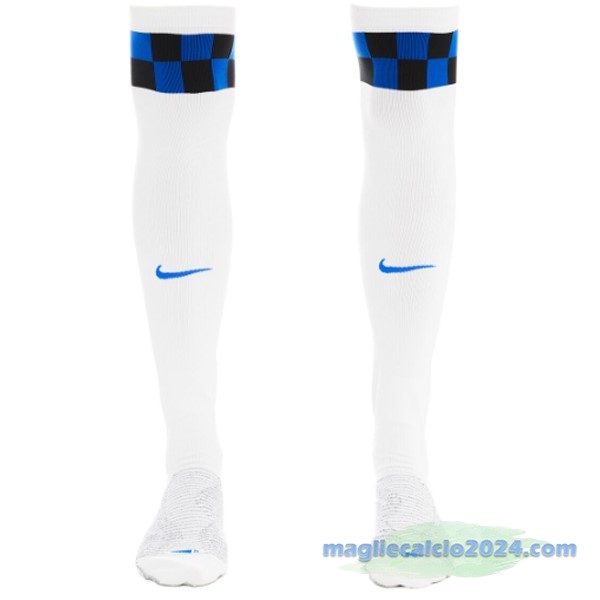 Seconda Calzettoni Bambino Inter Milán 2023 2024 Bianco Poco Prezzo
