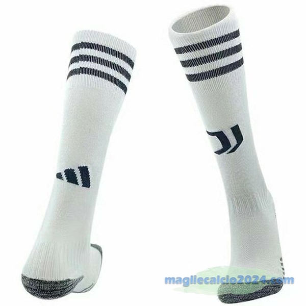 Seconda Calzettoni Bambino Juventus 2023 2024 Bianco Poco Prezzo