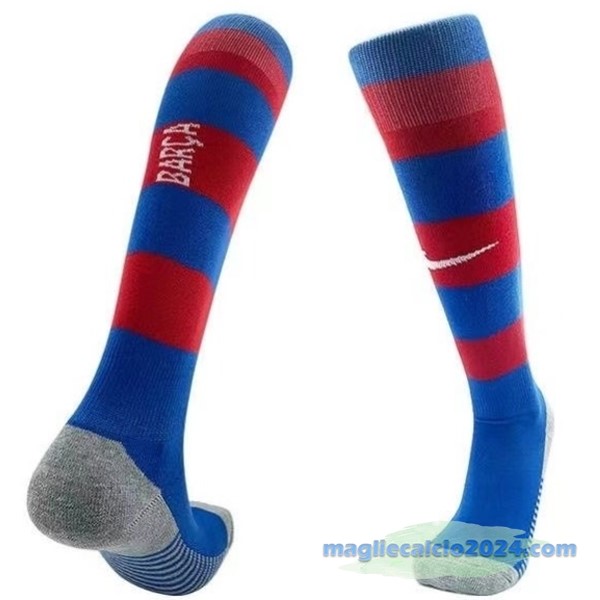Seconda Calzettoni Barcelona 2023 2024 Rosso Azul Poco Prezzo