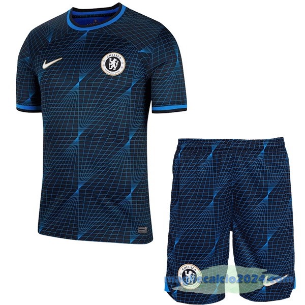 Seconda Conjunto De Bambino Chelsea 2023 2024 Azul Poco Prezzo