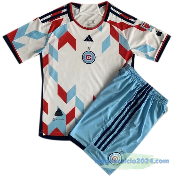 Seconda Conjunto De Bambino Chicago Fire 2023 2024 Bianco Poco Prezzo