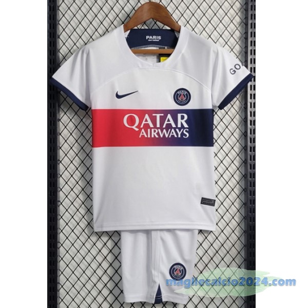 Seconda Conjunto De Bambino Paris Saint Germain Bambino 2023 2024 Bianco Poco Prezzo