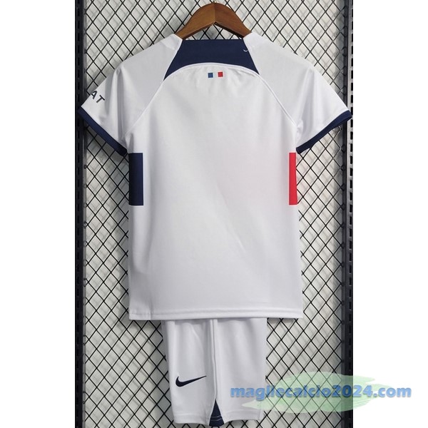 Seconda Conjunto De Bambino Paris Saint Germain Bambino 2023 2024 Bianco Poco Prezzo