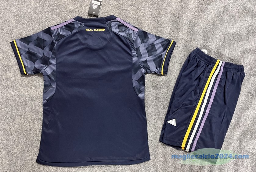 Seconda Conjunto De Bambino Real Madrid Bambino 2023 2024 Grigio Poco Prezzo