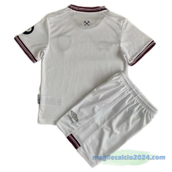 Seconda Conjunto De Bambino West Ham United 2023 2024 Bianco Poco Prezzo