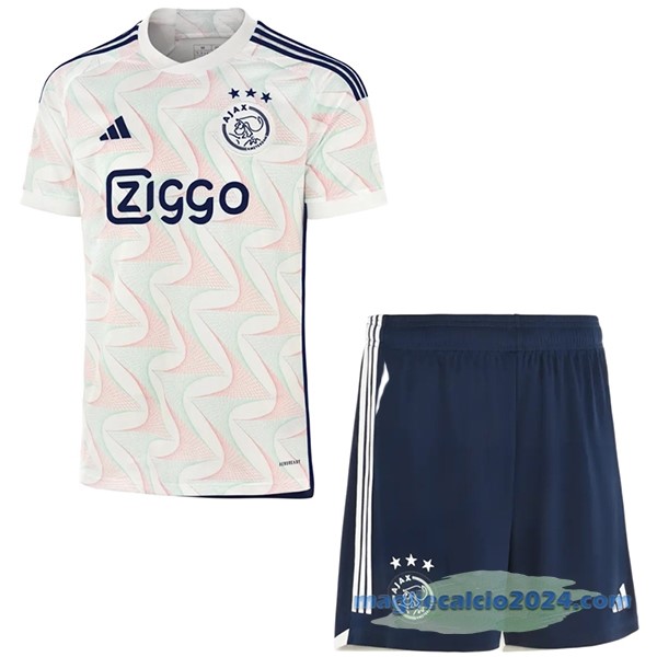Seconda Conjunto De Uomo Ajax 2023 2024 Bianco Poco Prezzo