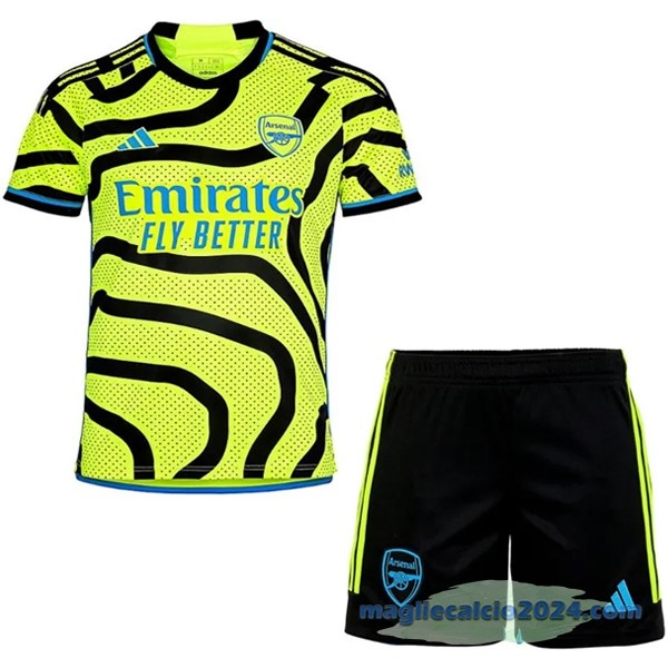 Seconda Conjunto De Uomo Arsenal 2023 2024 Giallo Poco Prezzo