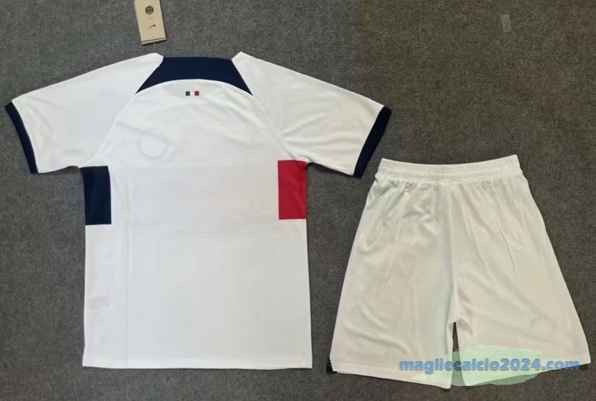 Seconda Conjunto De Uomo Paris Saint Germain 2023 2024 Bianco Poco Prezzo