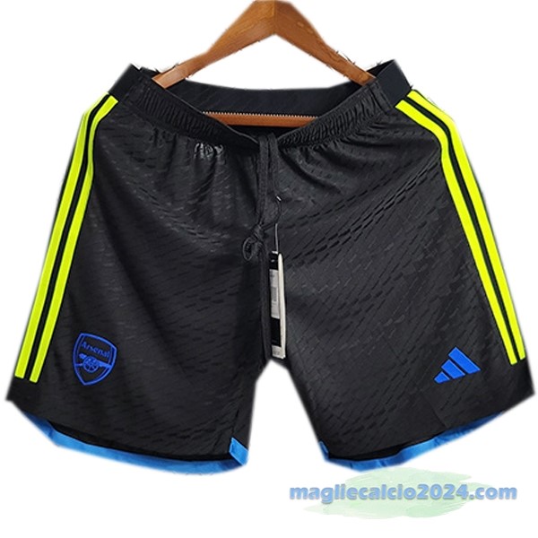 Seconda Giocatori Pantaloni Arsenal 2023 2024 Nero Poco Prezzo
