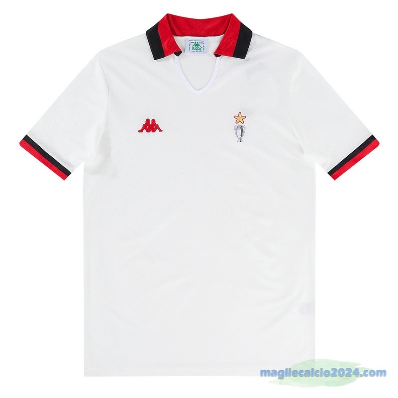 Seconda Maglia AC Milan Retro 1989 1990 Bianco Poco Prezzo