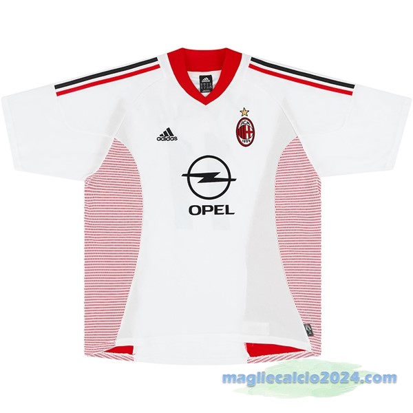 Seconda Maglia AC Milan Retro 2002 2003 Bianco Poco Prezzo