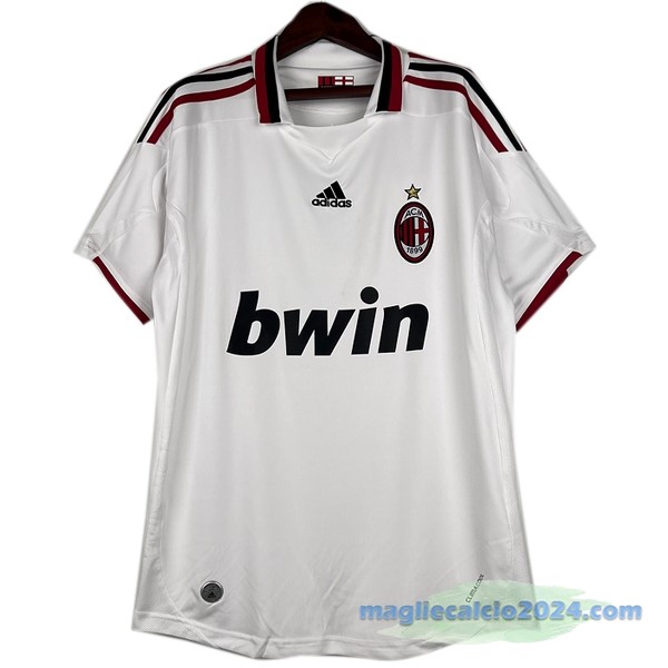 Seconda Maglia AC Milan Retro 2009 2010 Bianco Poco Prezzo
