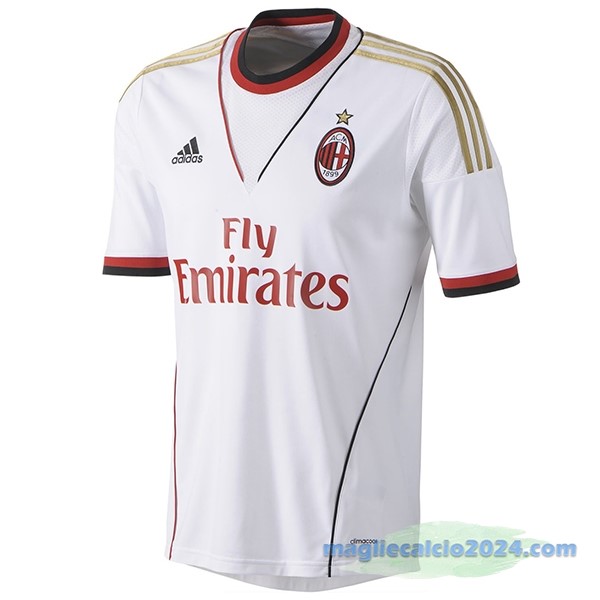 Seconda Maglia AC Milan Retro 2013 2014 Bianco Poco Prezzo