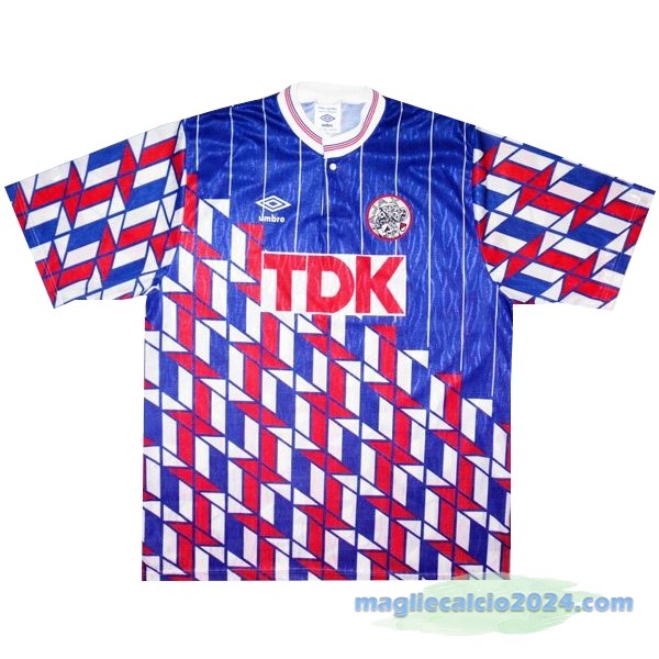 Seconda Maglia Ajax Retro 1990 1991 Azul Poco Prezzo