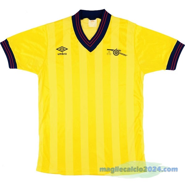 Seconda Maglia Arsenal Retro 1983 1984 Giallo Poco Prezzo
