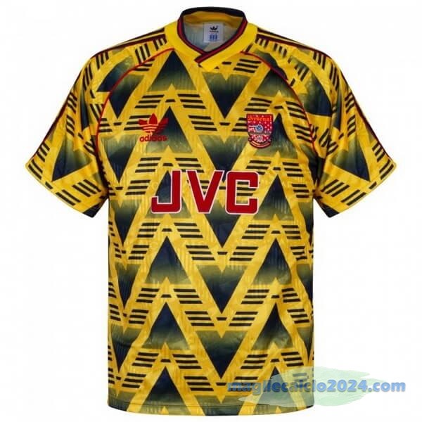 Seconda Maglia Arsenal Retro 1991 1993 Giallo Poco Prezzo
