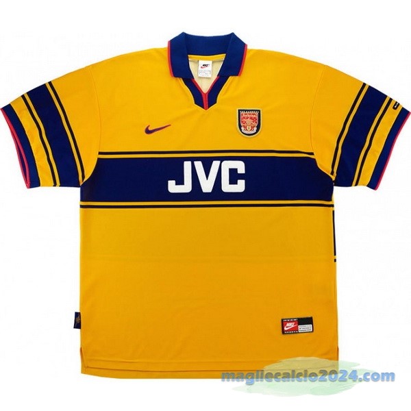Seconda Maglia Arsenal Retro 1997 1999 Giallo Poco Prezzo