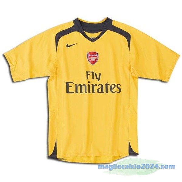 Seconda Maglia Arsenal Retro 2006 2007 Giallo Poco Prezzo