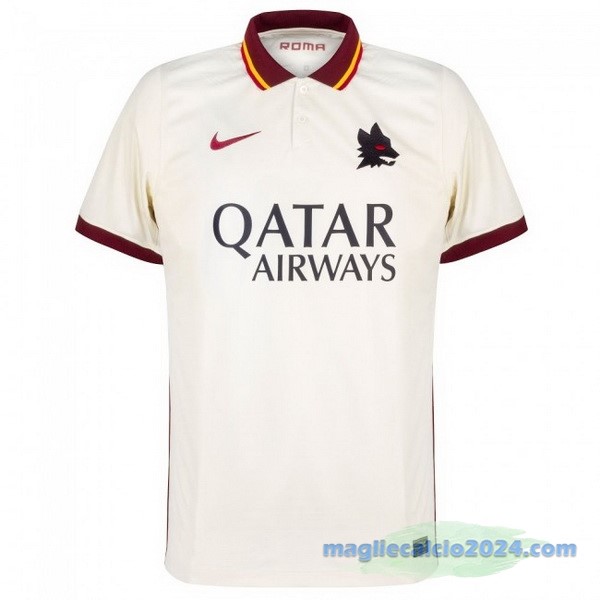 Seconda Maglia As Roma Retro 2020 2021 Bianco Poco Prezzo