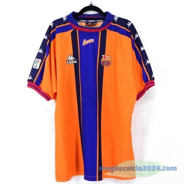 Seconda Maglia Barcelona Retro 1997 1998 Arancione Poco Prezzo