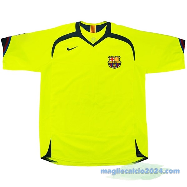 Seconda Maglia Barcelona Retro 2005 2006 Giallo Poco Prezzo