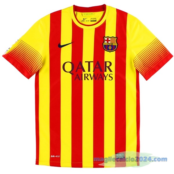 Seconda Maglia Barcelona Retro 2013 2014 Giallo Poco Prezzo