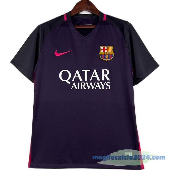 Seconda Maglia Barcelona Retro 2016 2017 Purpureo Poco Prezzo
