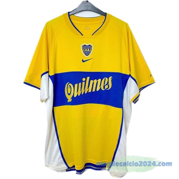 Seconda Maglia Boca Juniors Retro 2001 2002 Giallo Poco Prezzo