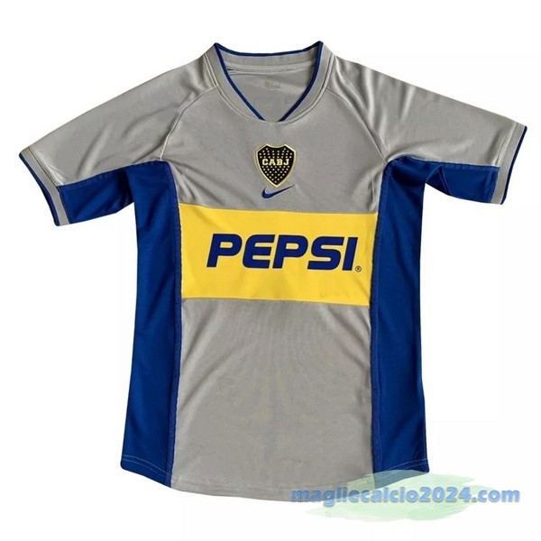 Seconda Maglia Boca Juniors Retro 2002 Grigio Poco Prezzo