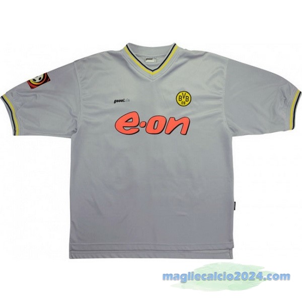 Seconda Maglia Borussia Dortmund Retro 2000 Grigio Poco Prezzo