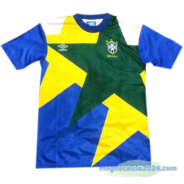Seconda Maglia Brasile Retro 1991 1994 Azul Poco Prezzo