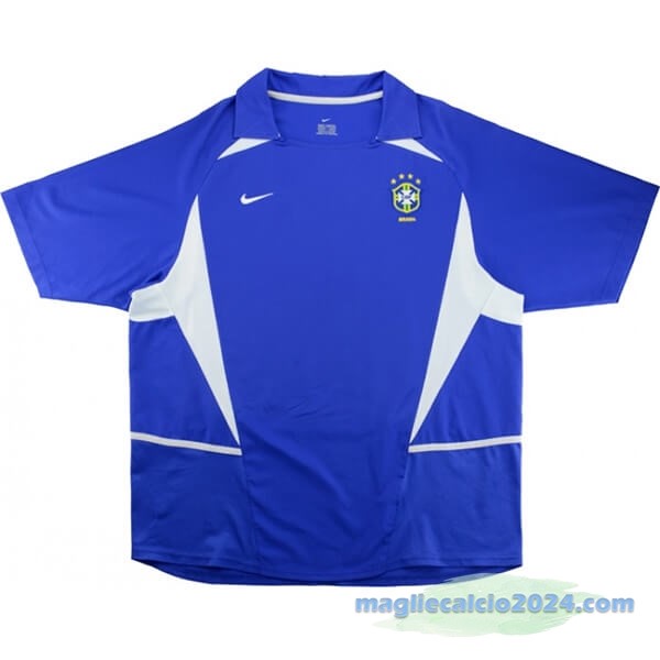 Seconda Maglia Brasile Retro 2002 Azul Poco Prezzo