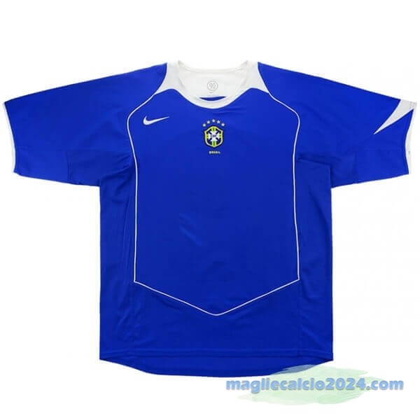 Seconda Maglia Brasile Retro 2004 Azul Poco Prezzo