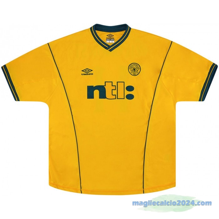 Seconda Maglia Celtic Retro 2001 2003 Giallo Poco Prezzo