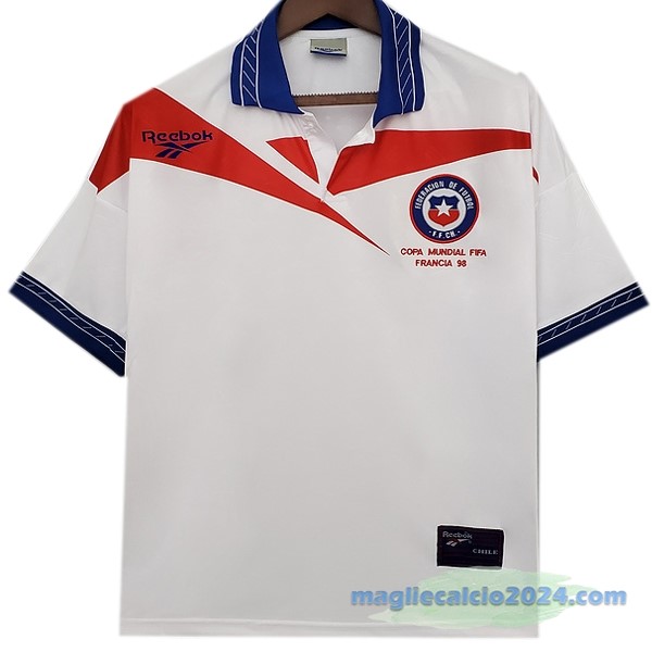 Seconda Maglia Cile Retro 1998 Bianco Poco Prezzo