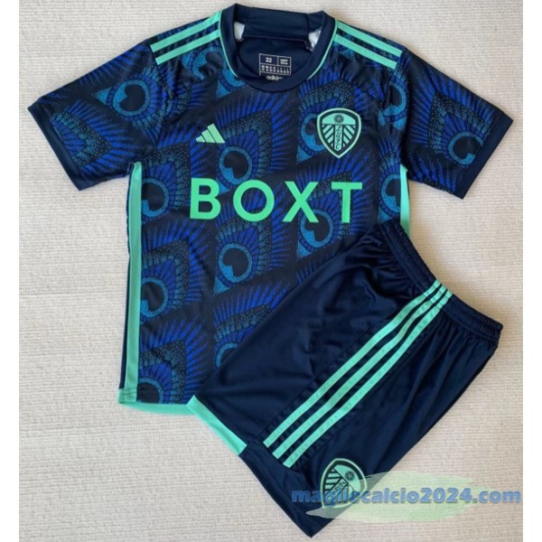 Seconda Maglia Conjunto De Bambino Leeds United 2023 2024 Azul Poco Prezzo