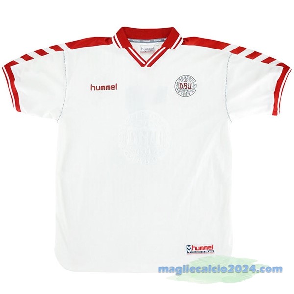 Seconda Maglia Danimarca Retro 1998 Bianco Poco Prezzo
