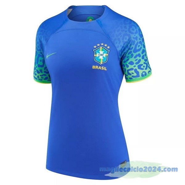 Seconda Maglia Donna Brasile 2022 Azul Poco Prezzo
