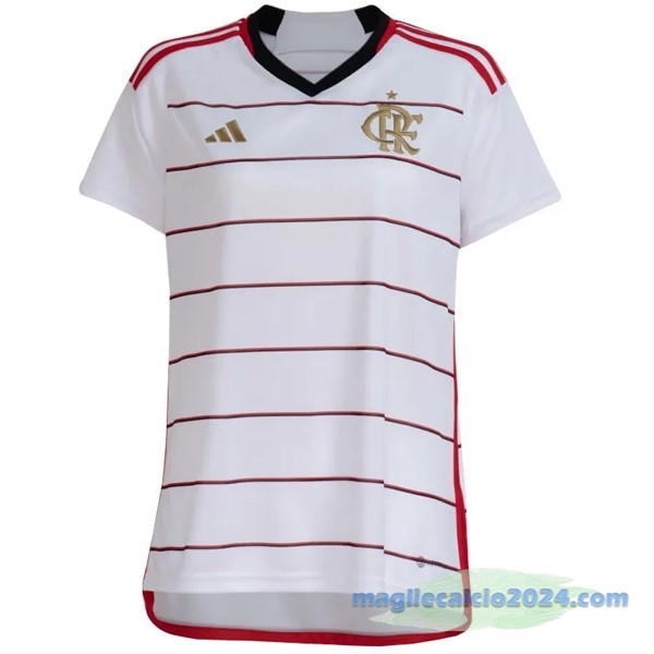 Seconda Maglia Donna Flamengo 2023 2024 Bianco Poco Prezzo