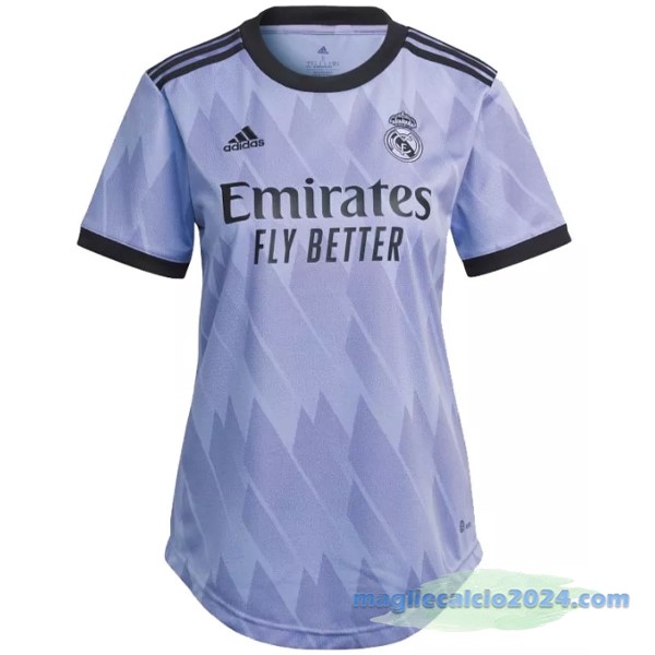 Seconda Maglia Donna Real Madrid 2022 2023 Purpureo Poco Prezzo