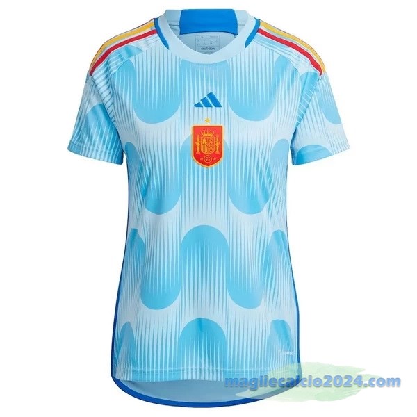Seconda Maglia Donna Spagna 2022 Azul Poco Prezzo