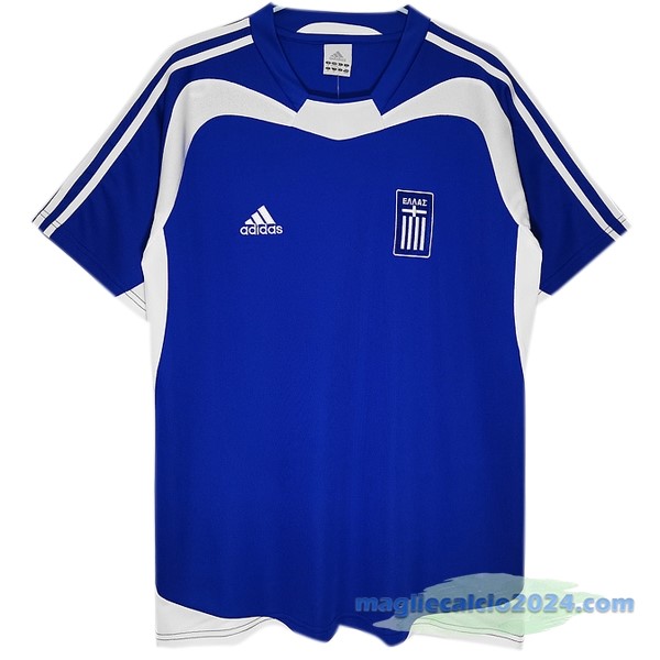 Seconda Maglia Grecia Retro 2004 Azul Poco Prezzo
