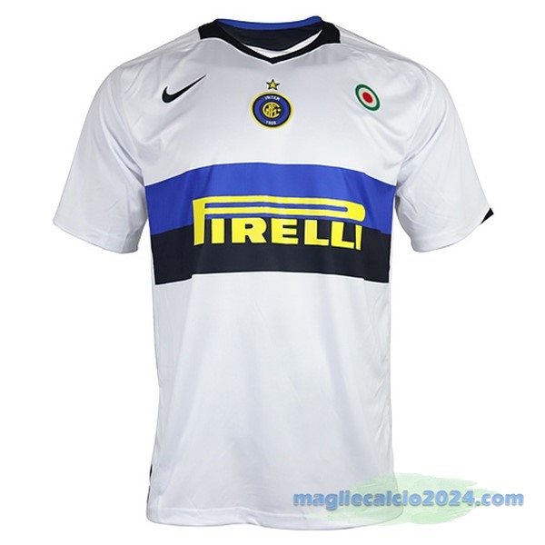 Seconda Maglia Inter Milán Retro 2005 2006 Bianco Poco Prezzo